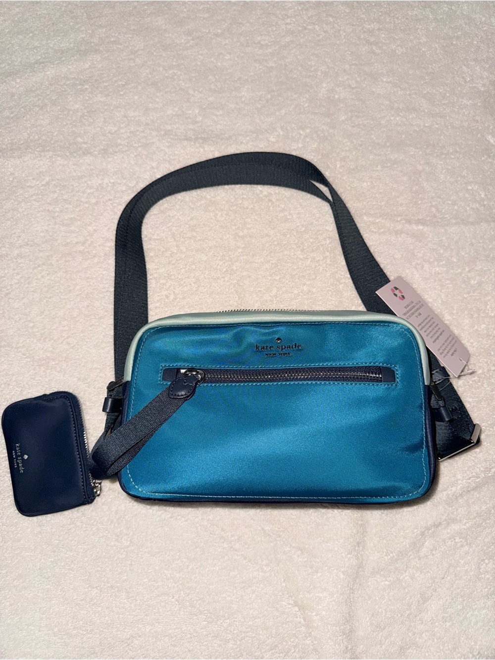 kate spade Teal Nylon Crossbody Bag